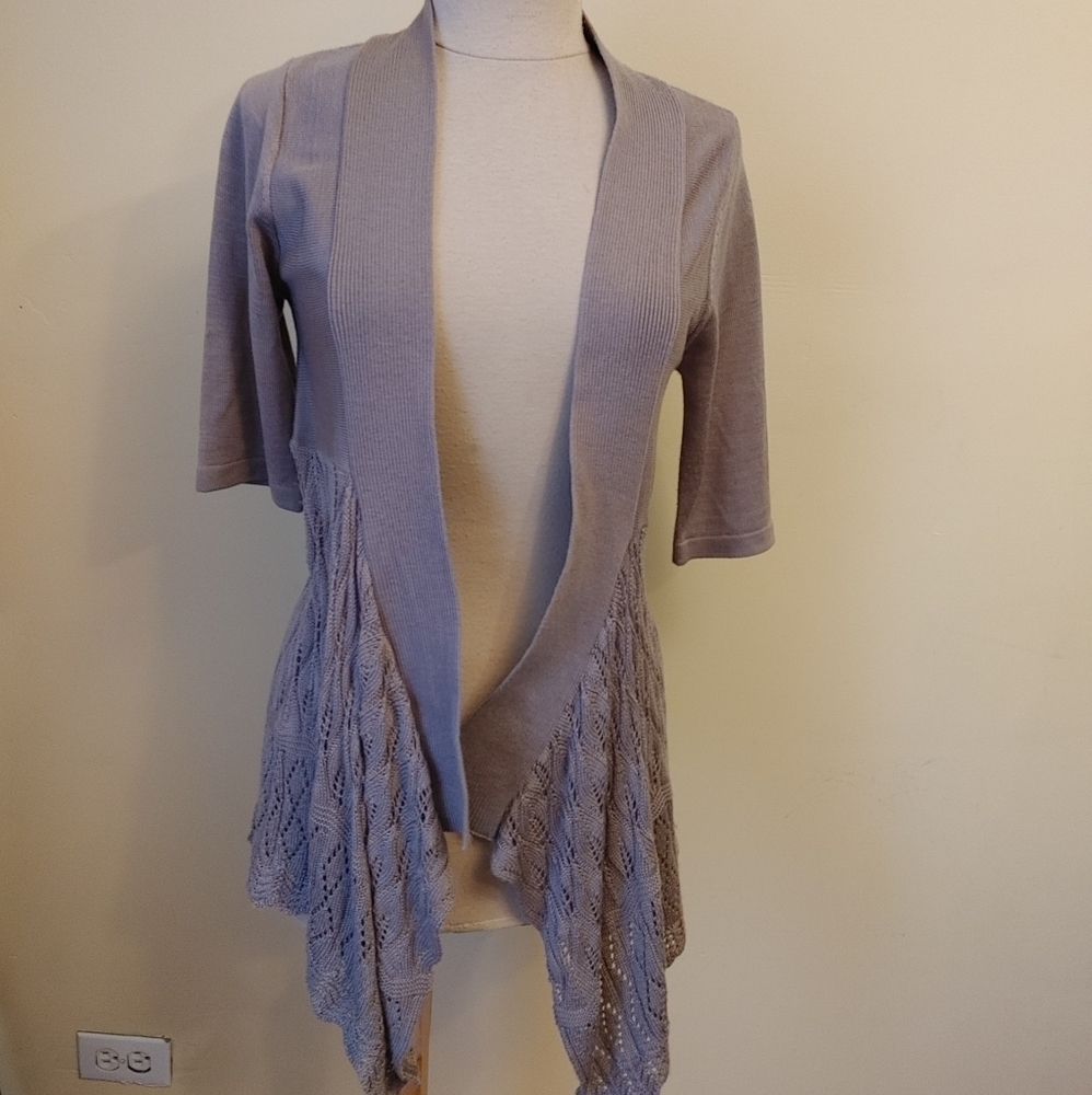 women autumn winter long sleeve knitted sweater Size M‎ Tan